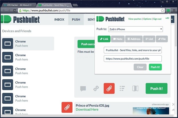 Pushbullet iOS
