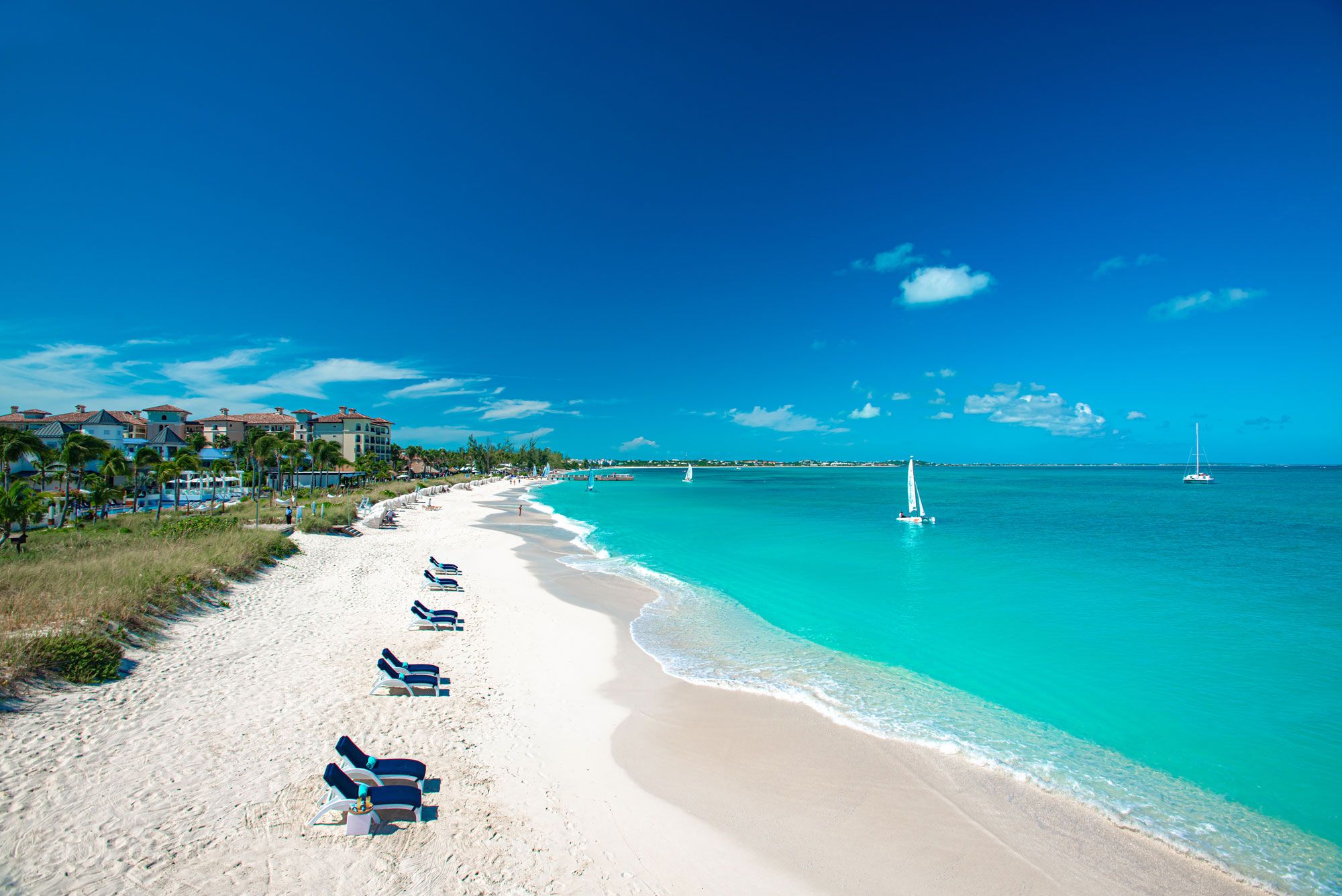 Grace Bay Beach, Turks and Caicos Islands.