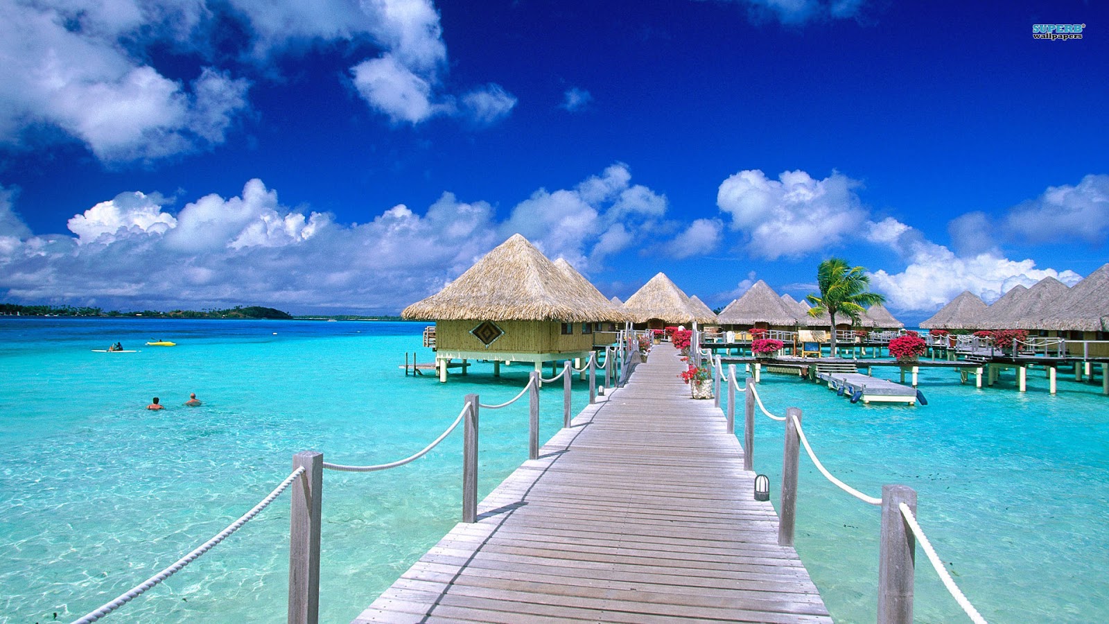 Matira Beach, Bora Bora, French Polynesia.